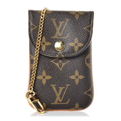 Louis Vuitton Monogram Cell Phone Case w/ Chain 1 of 8