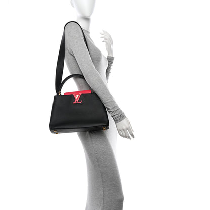 Louis Vuitton Taurillon Capucines PM Black Rose Berlingot 2 of 10