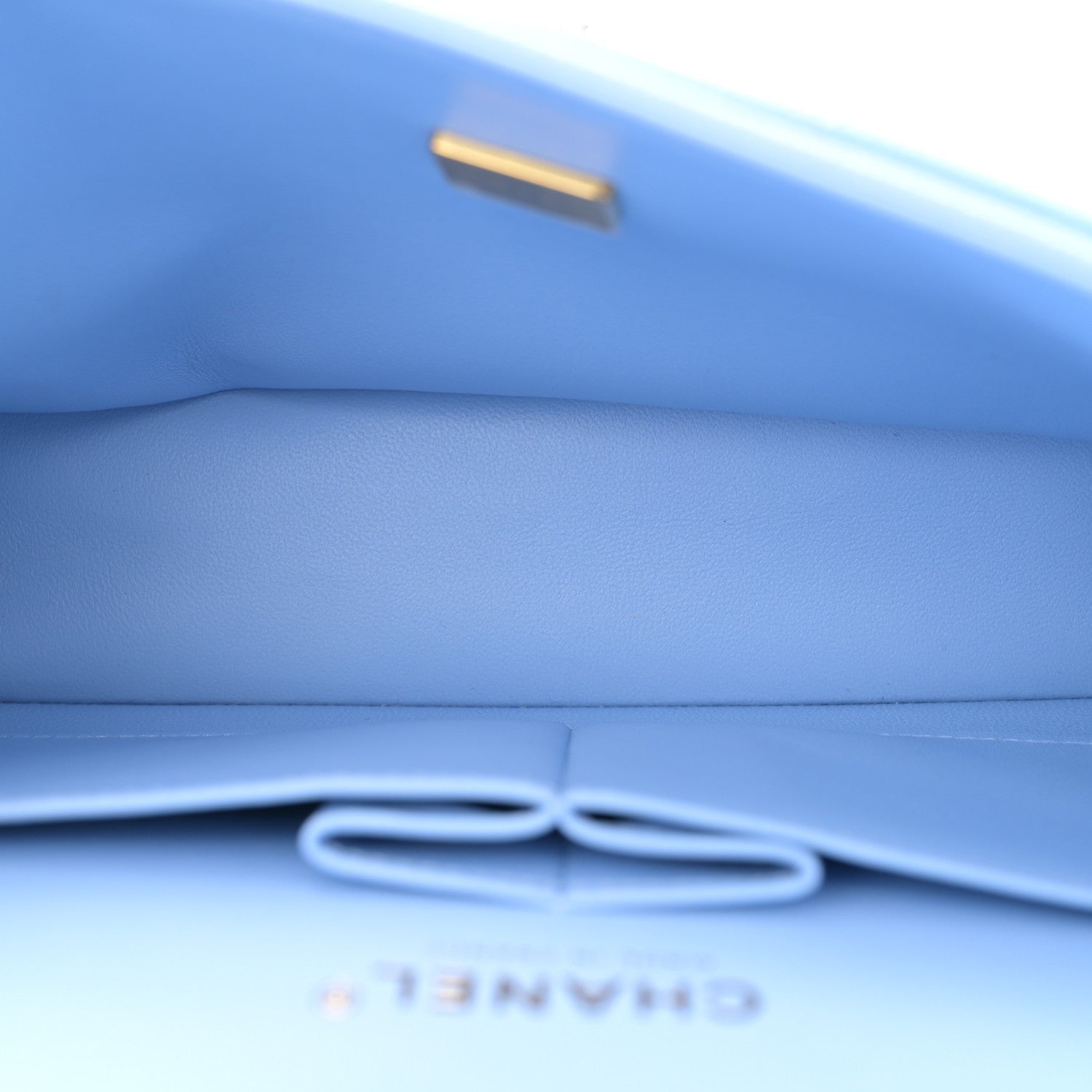 Chanel Caviar Quilted Small Double Flap Light Blue 5 of 10