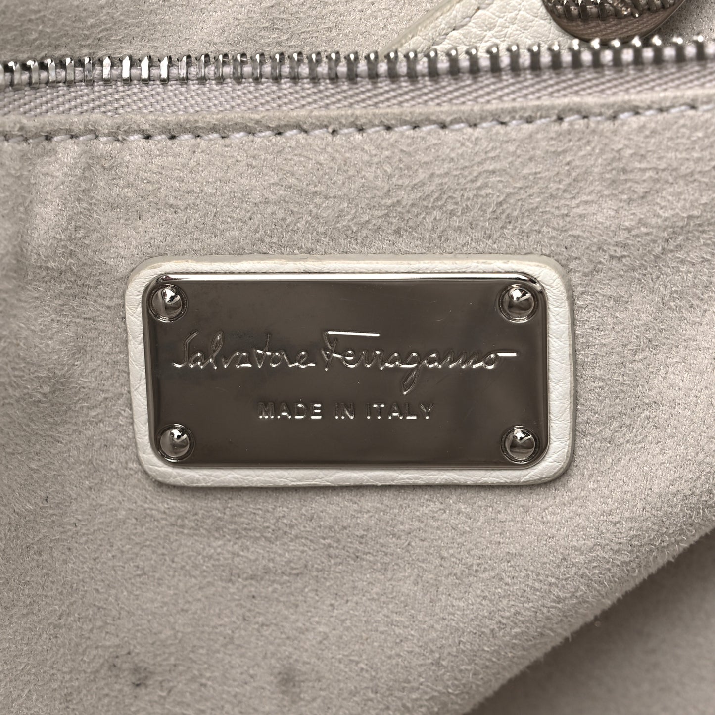 Calfskin Arianna Tote White