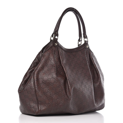 Gucci Guccissima Signature Large Sukey Tote Chocolate 3 of 10