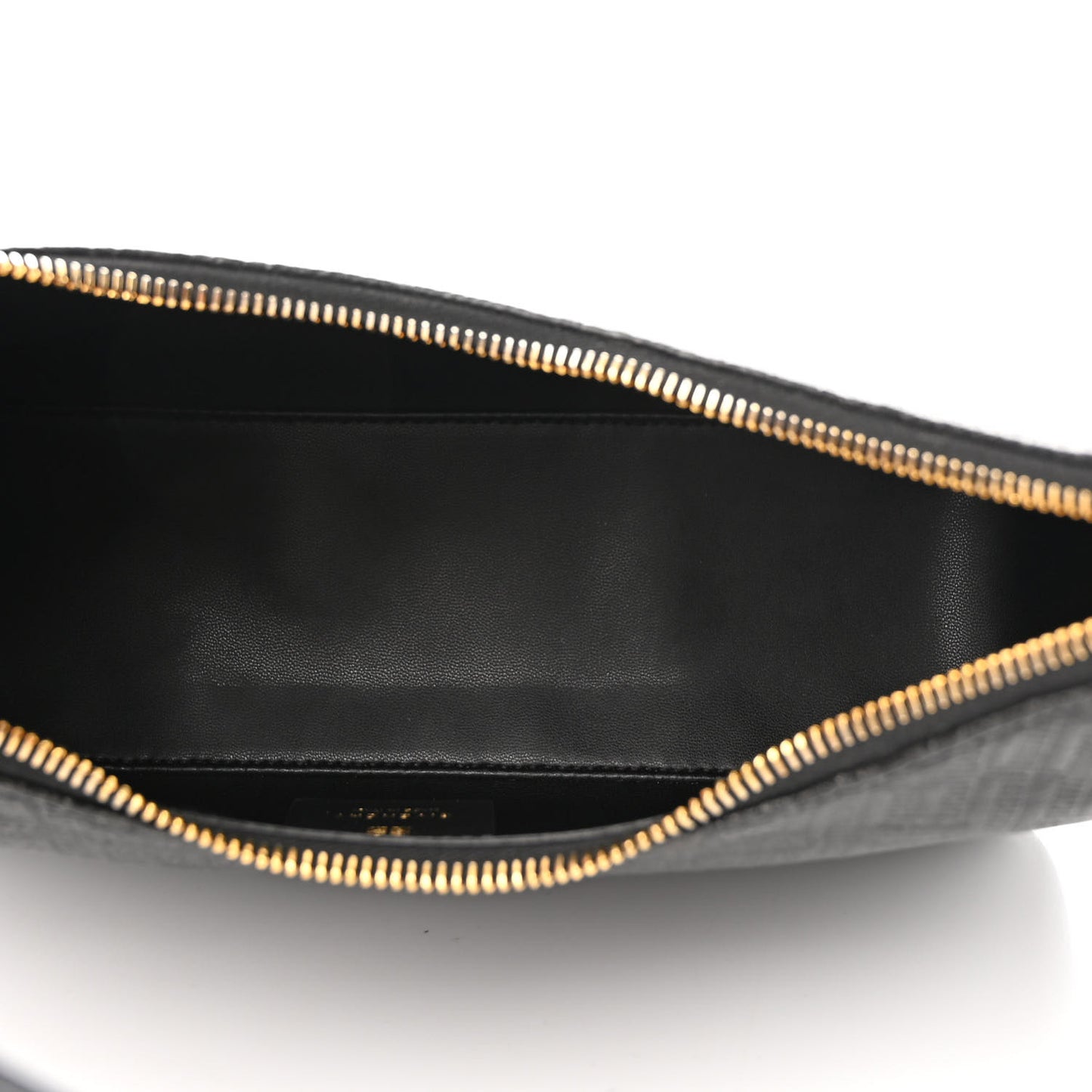 Coated Canvas Logo 4G Embossed Small Moon Cut Out Shoulder Bag Black