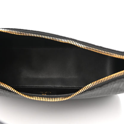 Givenchy Coated Canvas Logo 4G Embossed Small Moon Cut Out Shoulder Bag Black 5 of 9