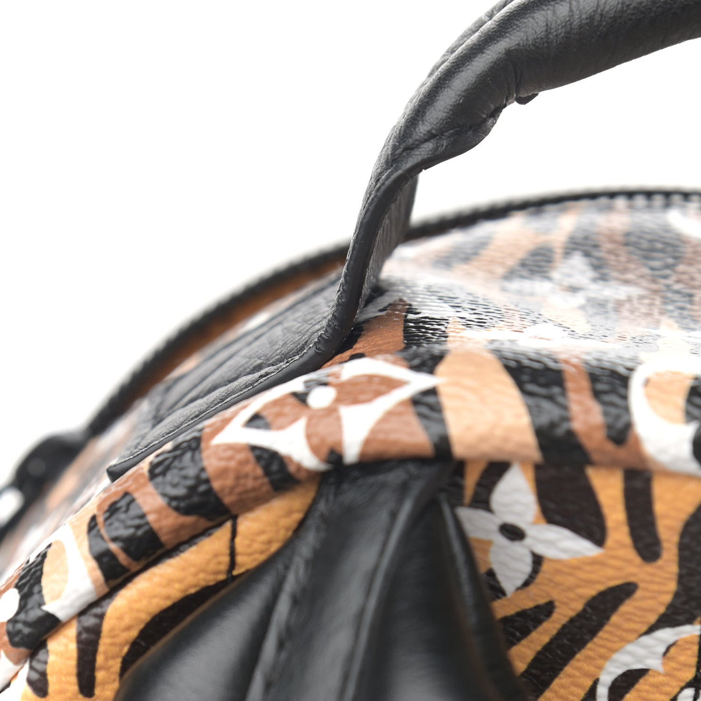Monogram Giant Jungle Palm Springs Backpack PM Black