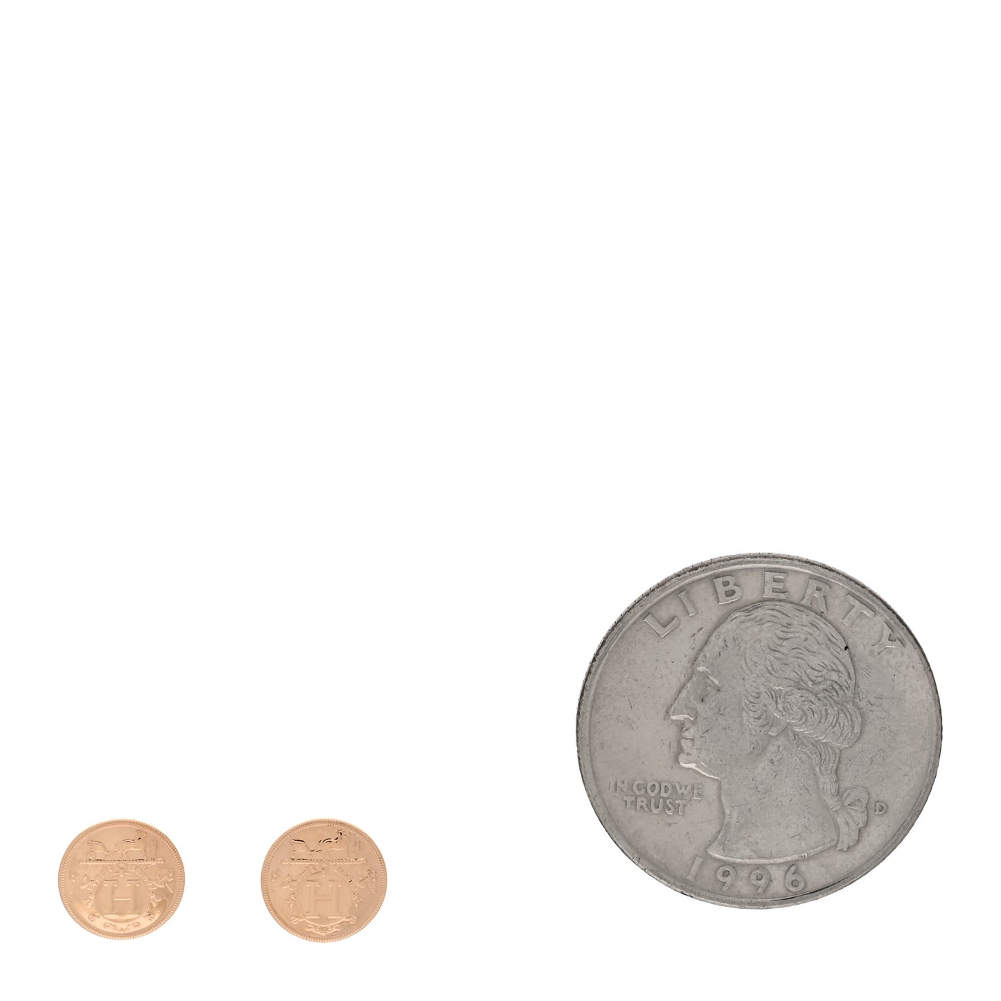 18K Rose Gold TPM Ex-Libris Stud Earrings