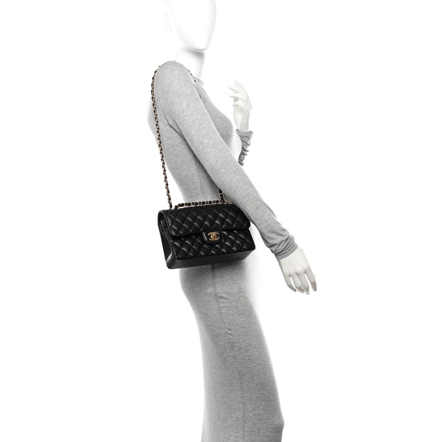 Chanel Caviar Quilted Small Double Flap Black 2 of 11