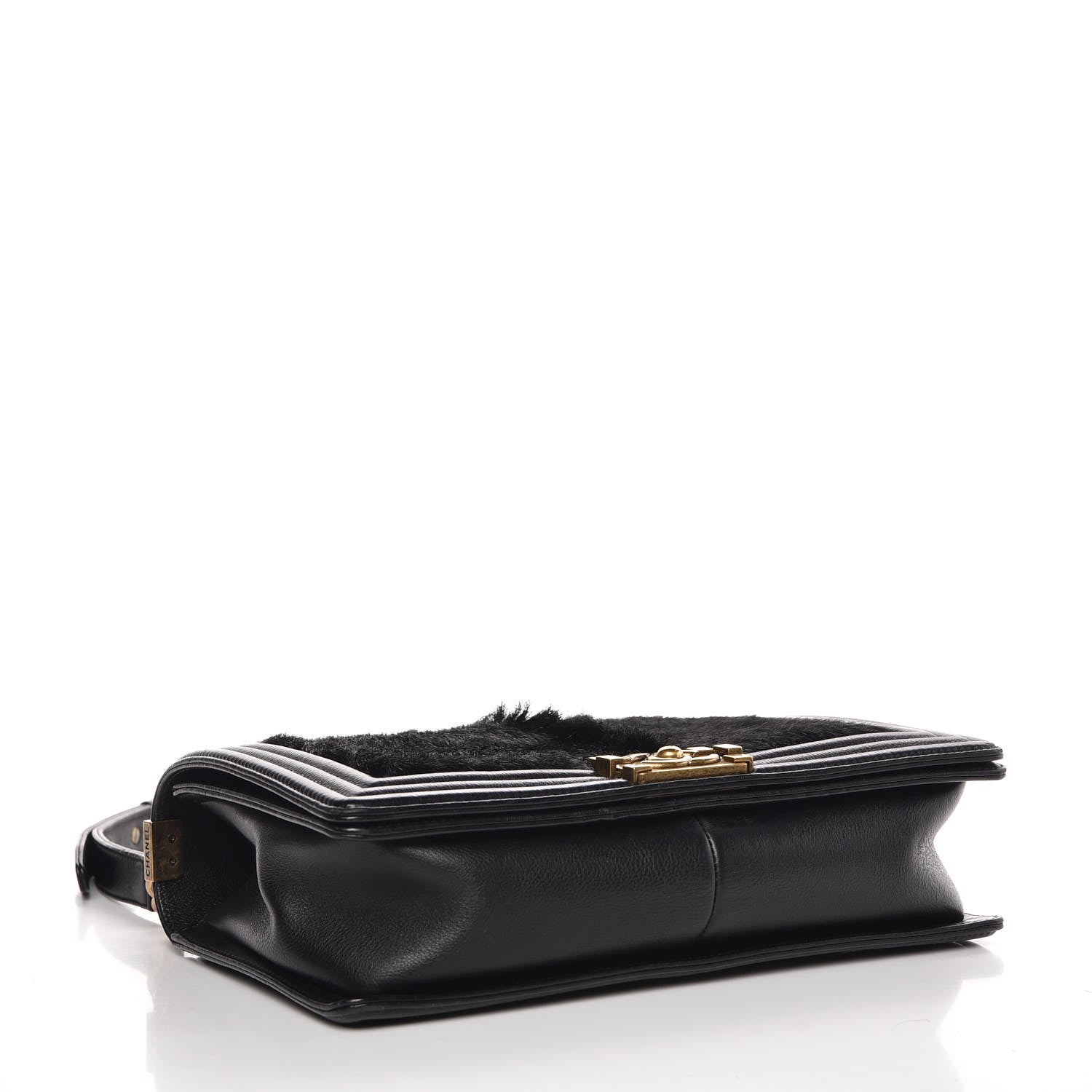 Chanel Goat Hair New Medium Celtic Boy Flap Black 4 of 11