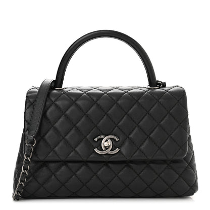 Chanel Caviar Quilted Small Coco Handle Flap Black 1 of 10