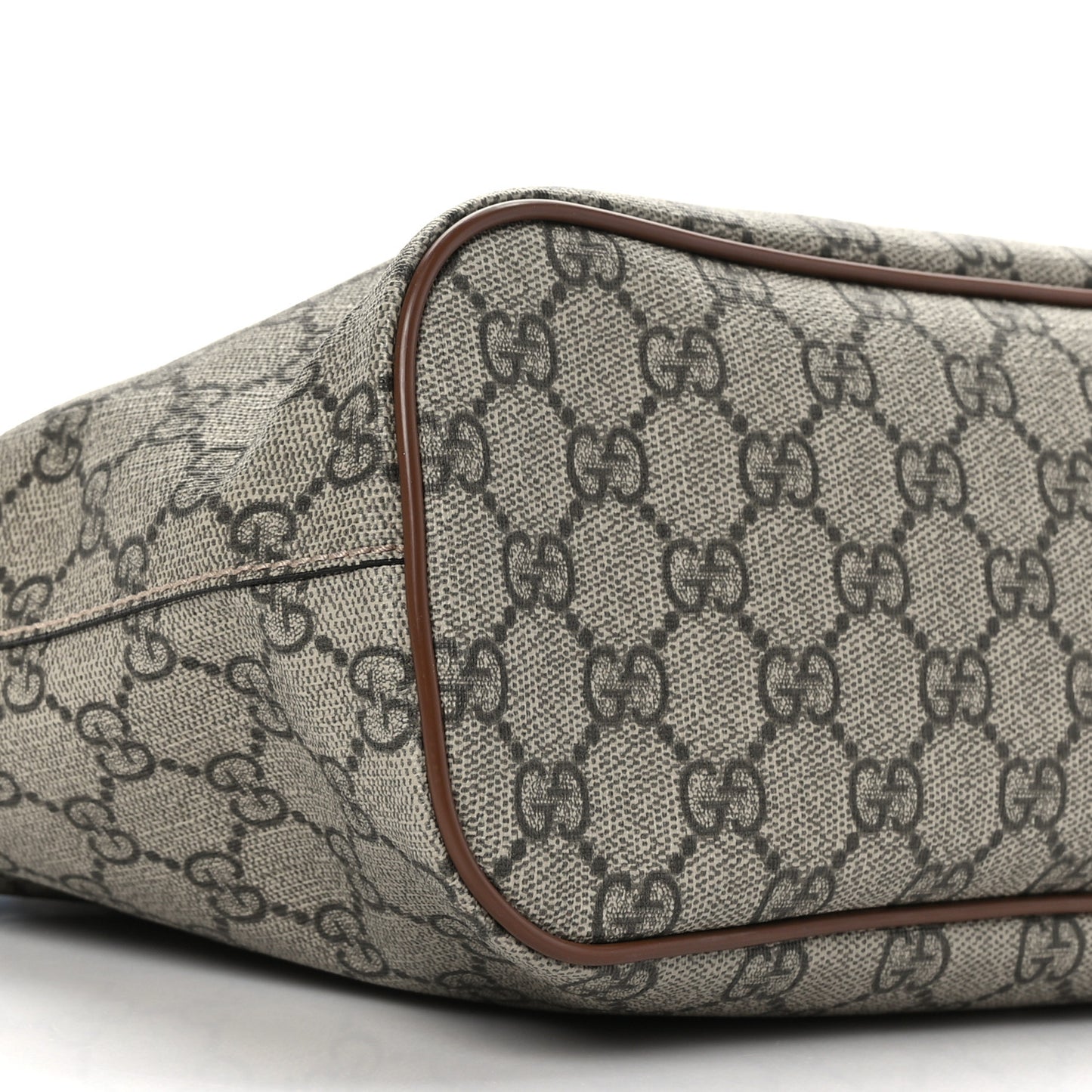 Soft GG Supreme Monogram Small Crossbody Tote Beige Cuir