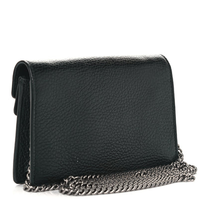 Gucci Calfskin Super Mini Dionysus Shoulder Bag Black 3 of 11