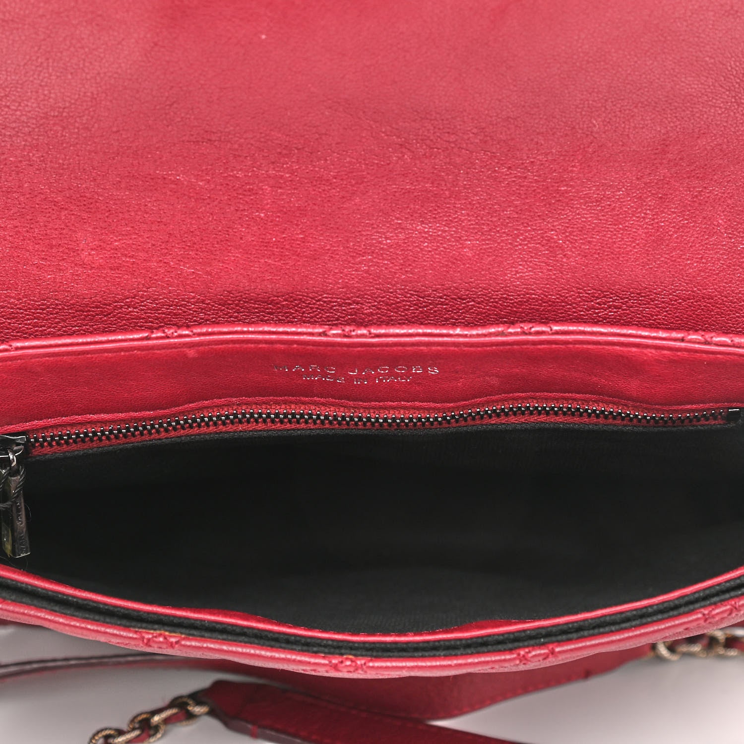 Marc Jacobs Lacquered Lambskin Quilted The Large Single Flap Bordeaux 5 of 9