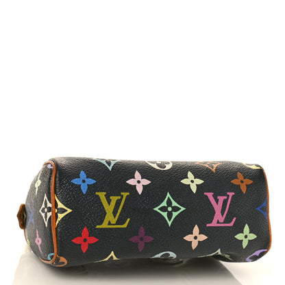 Louis Vuitton Monogram Multicolor Mini Sac HL Speedy Black 4 of 10