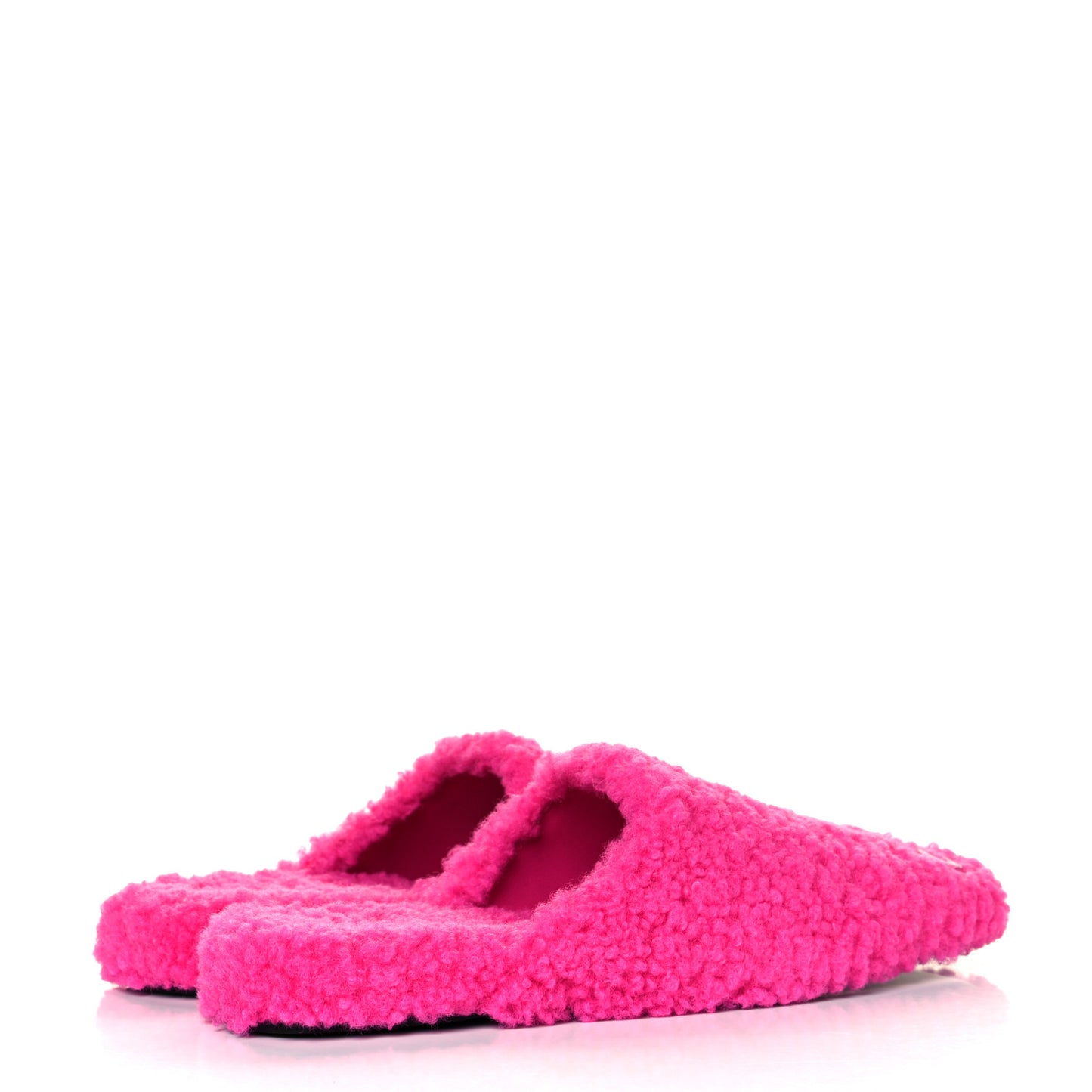 Faux Shearling Cosy BB Mules 38.5 Pink