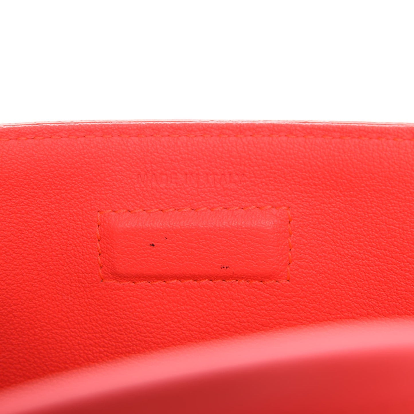 Grained Calfskin Mini Diorever Flap Fluorescent Goji Pink