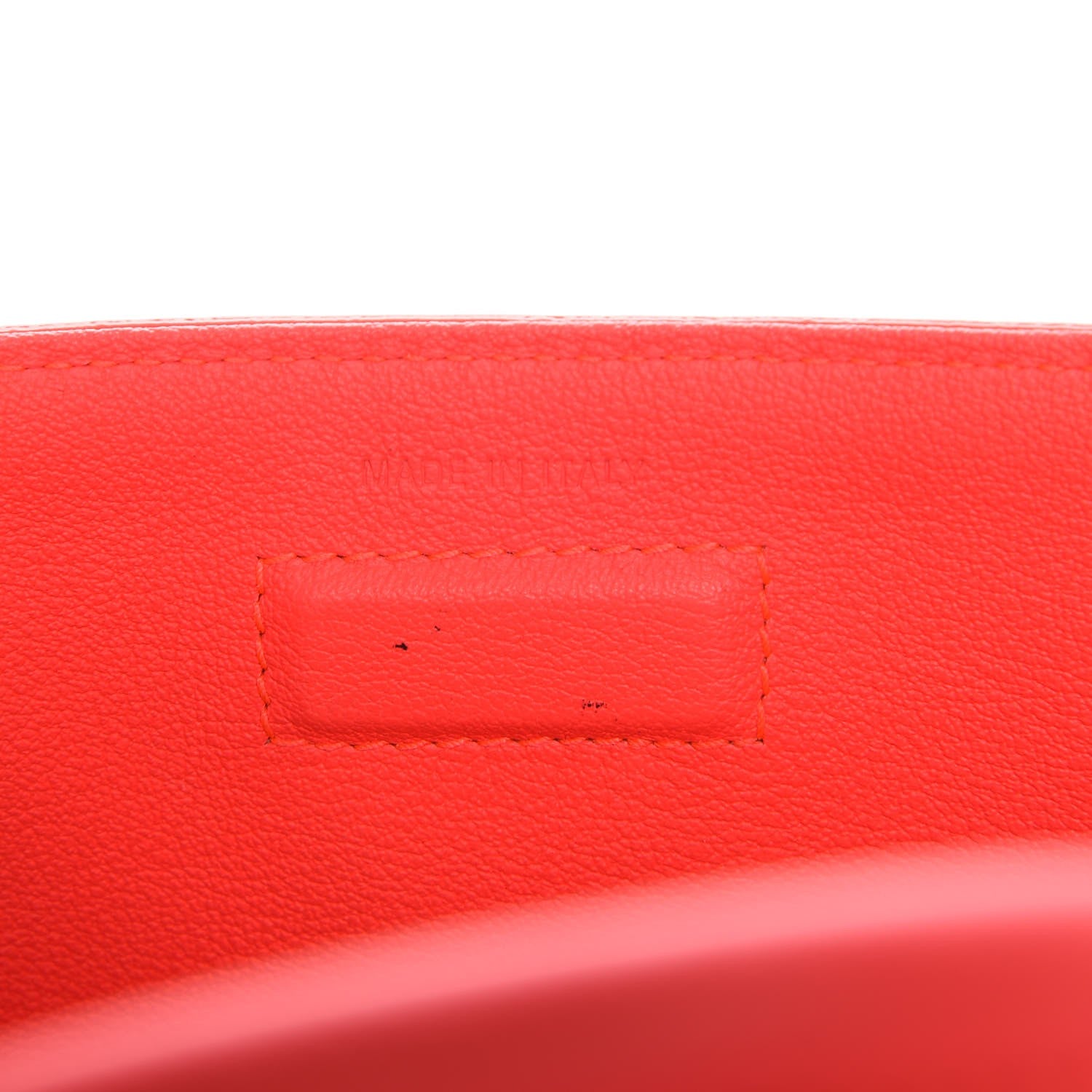Christian Dior Grained Calfskin Mini Diorever Flap Fluorescent Goji Pink 9 of 10