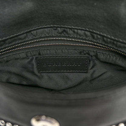 Burberry Calfskin Studded Medium Dalston Shoulder Bag Black 6 of 10