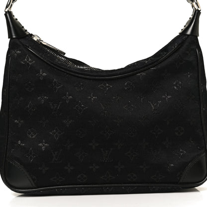 Louis Vuitton Satin Monogram Little Boulogne Black 7 of 11
