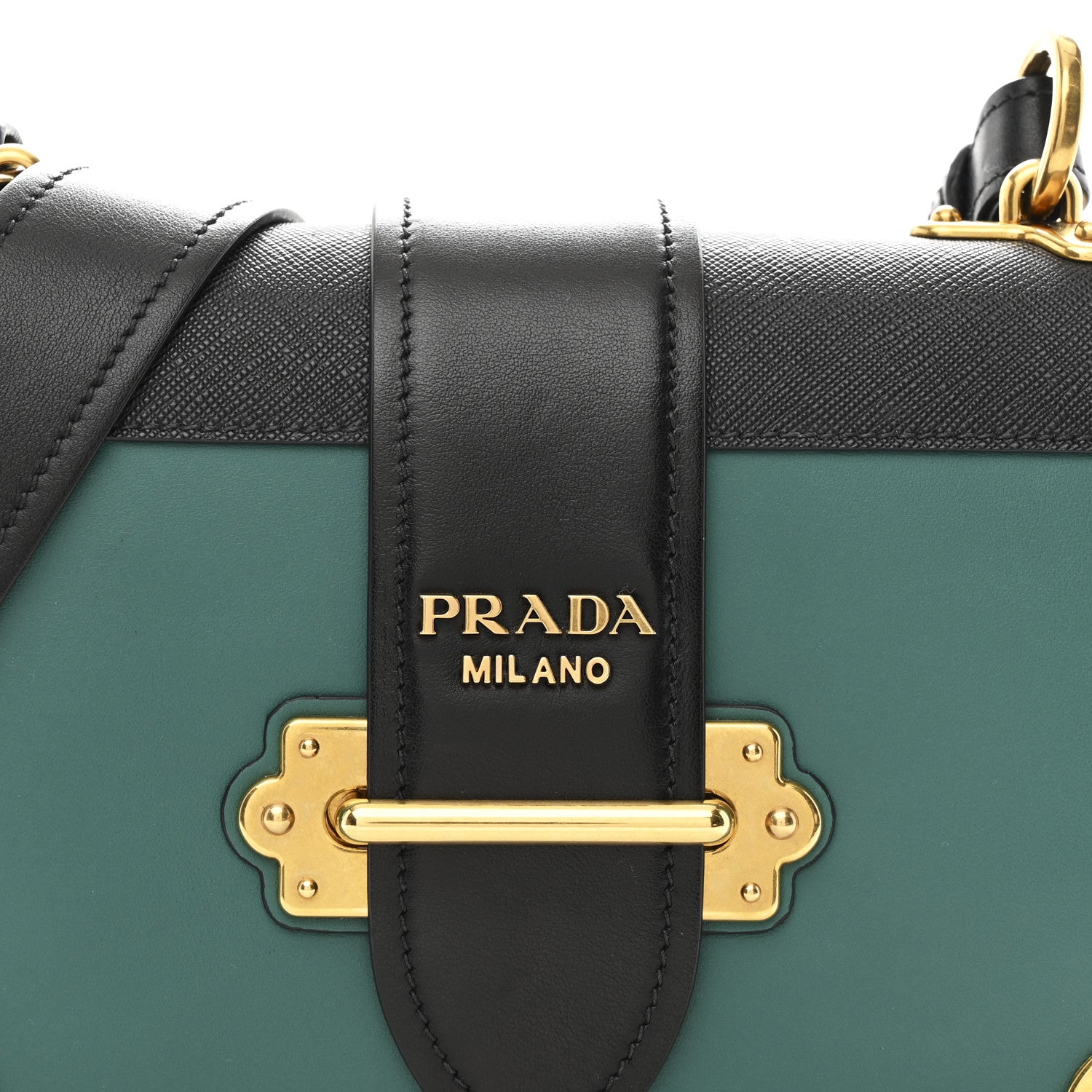 Prada City Calf Saffiano Cahier Bag Assenzio Black 8 of 11