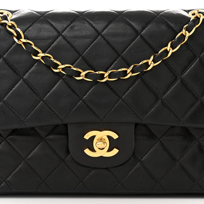 Chanel Lambskin Quilted Medium Double Flap Black 7 of 13