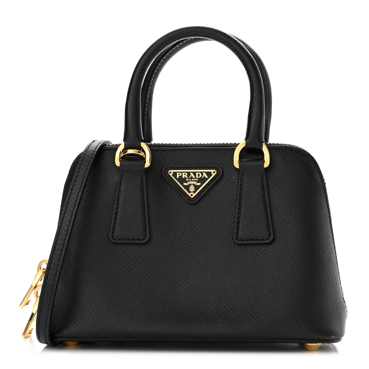 Prada Saffiano Lux Mini Promenade Tote Black 1 of 9