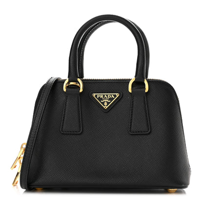 Prada Saffiano Lux Mini Promenade Tote Black 1 of 9