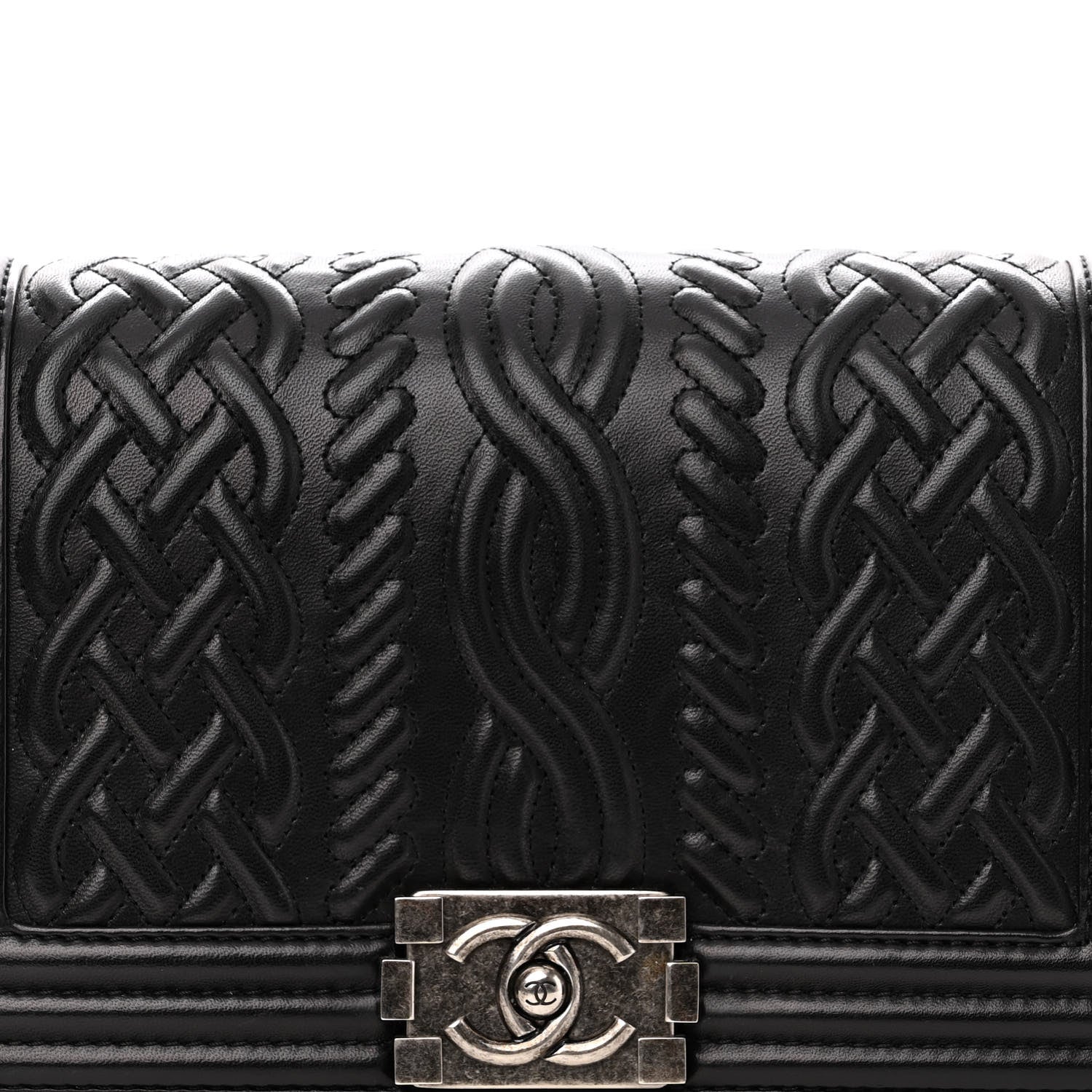 Chanel Lambskin Medium Celtic Boy Flap Black 8 of 15