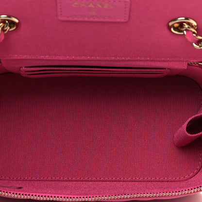 Chanel Caviar Quilted Small Vanity Case With Chain Pink 4 of 10