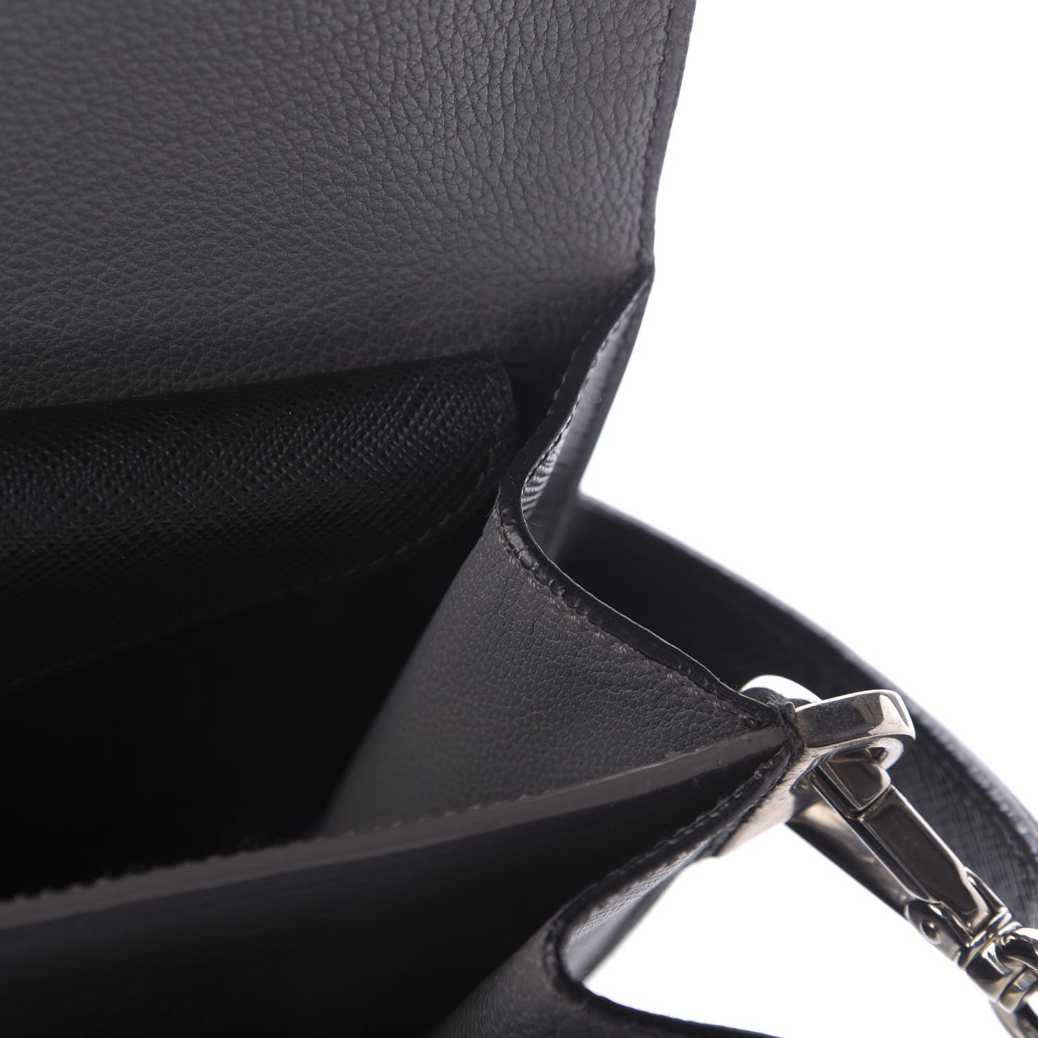 Prada Saffiano Lux Sound Shoulder Bag Black 11 of 14