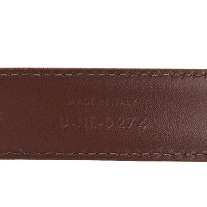 Celine Box Calfskin Medium 25mm Triomphe Belt 75 30 Chestnut 6 of 7