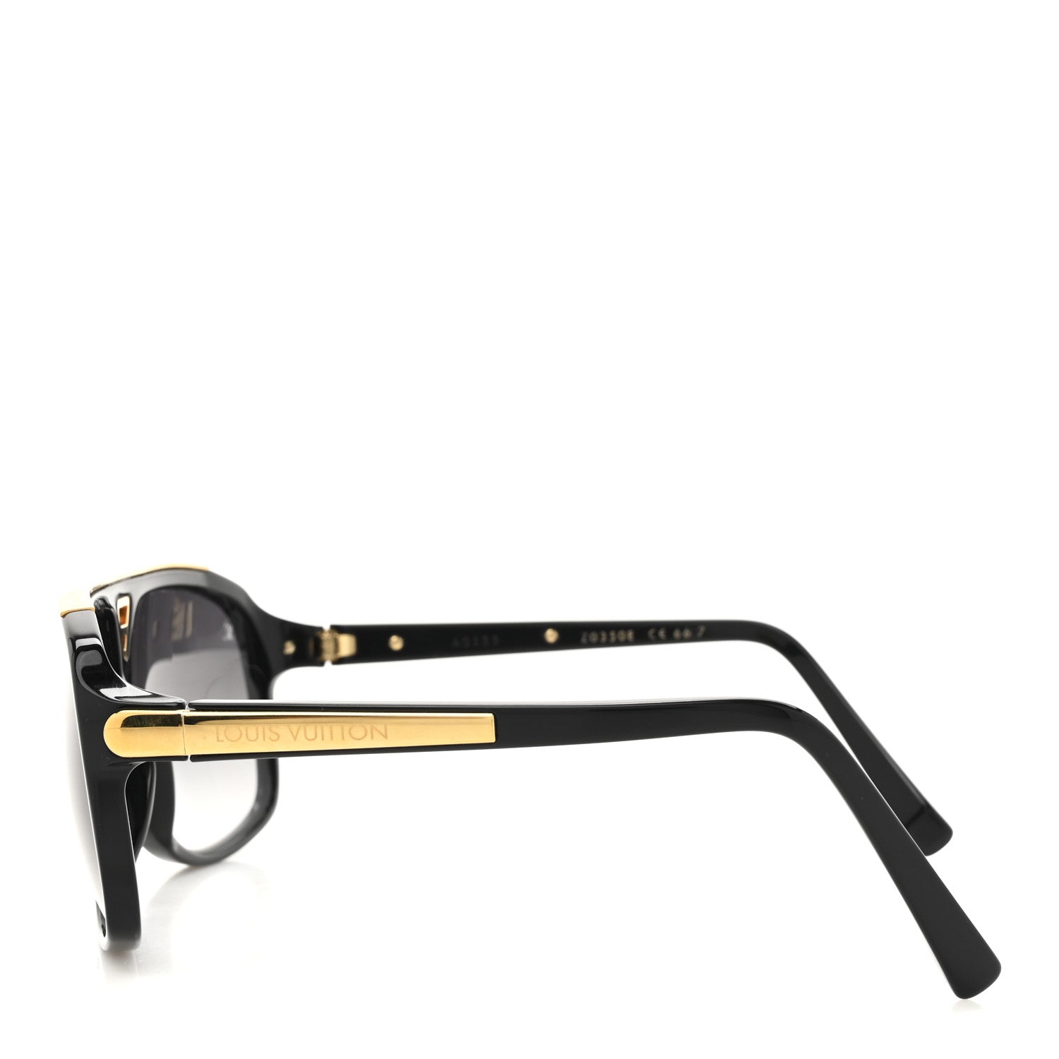 Louis Vuitton Acetate Evidence Sunglasses Z0350E Black 3 of 7