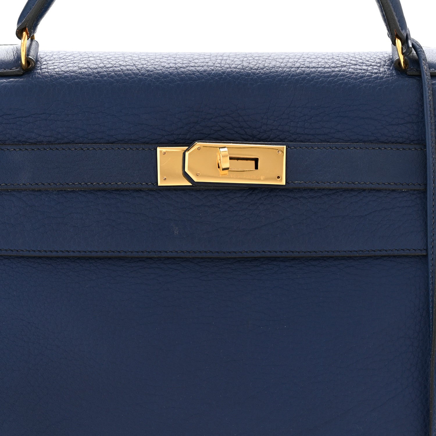 Hermes Taurillon Clemence Kelly Retourne 40 Bleu De Malte 8 of 12