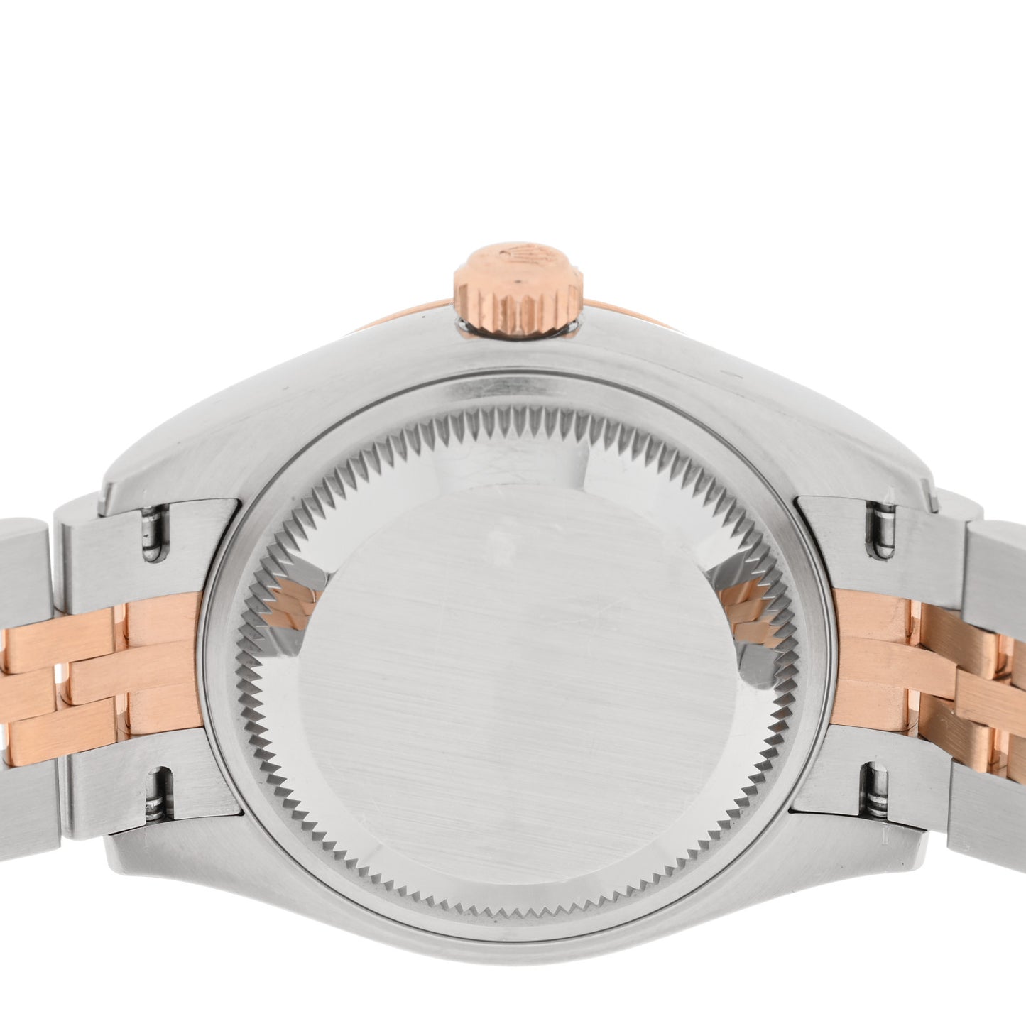 Stainless Steel 18K Everose Gold 28mm Oyster Perpetual Datejust Watch Silver Roman 279171