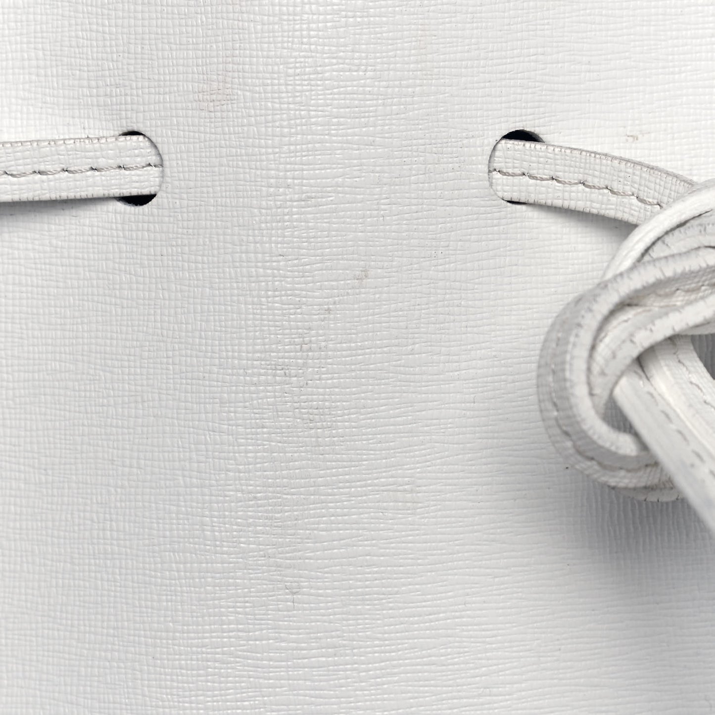 Saffiano Bucket Bag White Royal