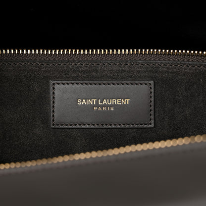 Saint Laurent Calfskin Classic Duffle 12 Earth 6 of 15