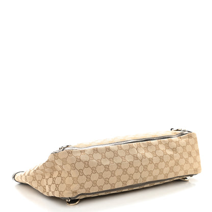 Gucci Monogram Large Abbey Tote Gunmetal 3 of 10
