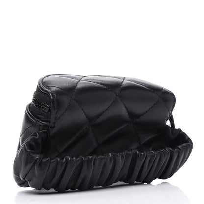 Chanel Lambskin Quilted Arm Coin Purse Black 3 of 4