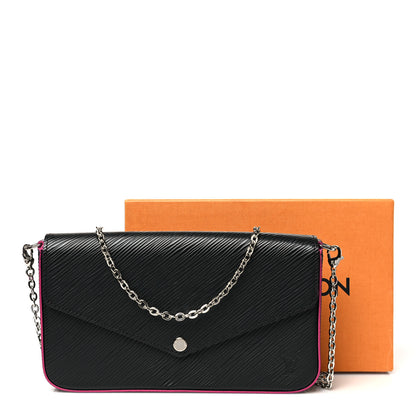 Louis Vuitton Epi Pochette Felicie Black Hot Pink 11 of 11