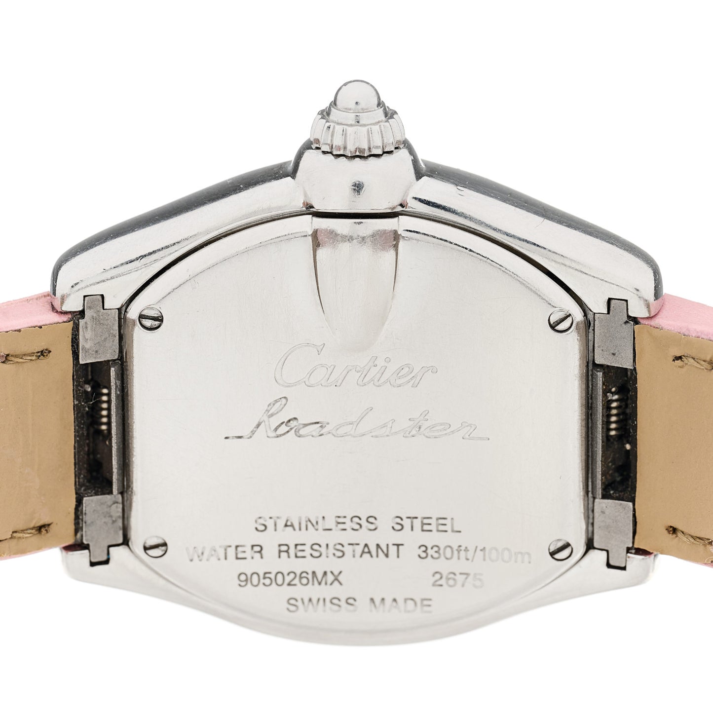 Stainless Steel Alligator 31mm Roadster Quartz Watch Pink