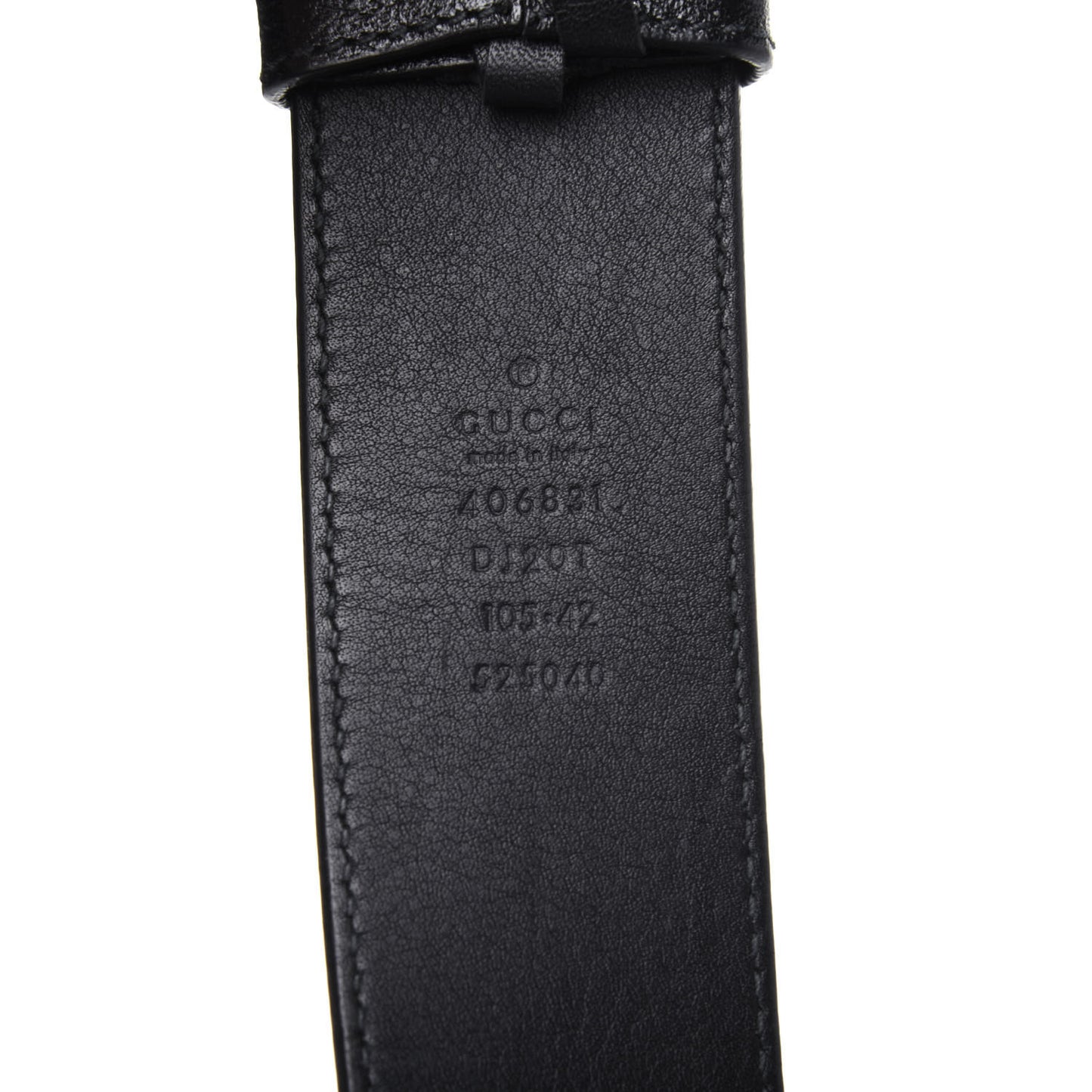 Textured Calfskin Double G 40mm Belt 105 42 Black