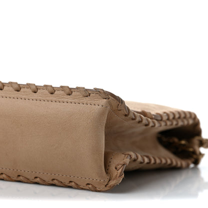 Chanel Iridescent Calfskin Jumbo Happy Stitch Flap Beige 9 of 11