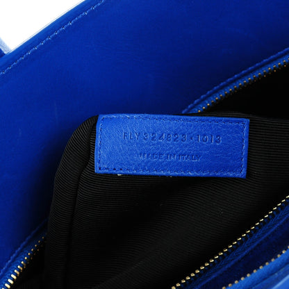 Saint Laurent Calfskin Small Sac De Jour Blue Majorelle 7 of 7