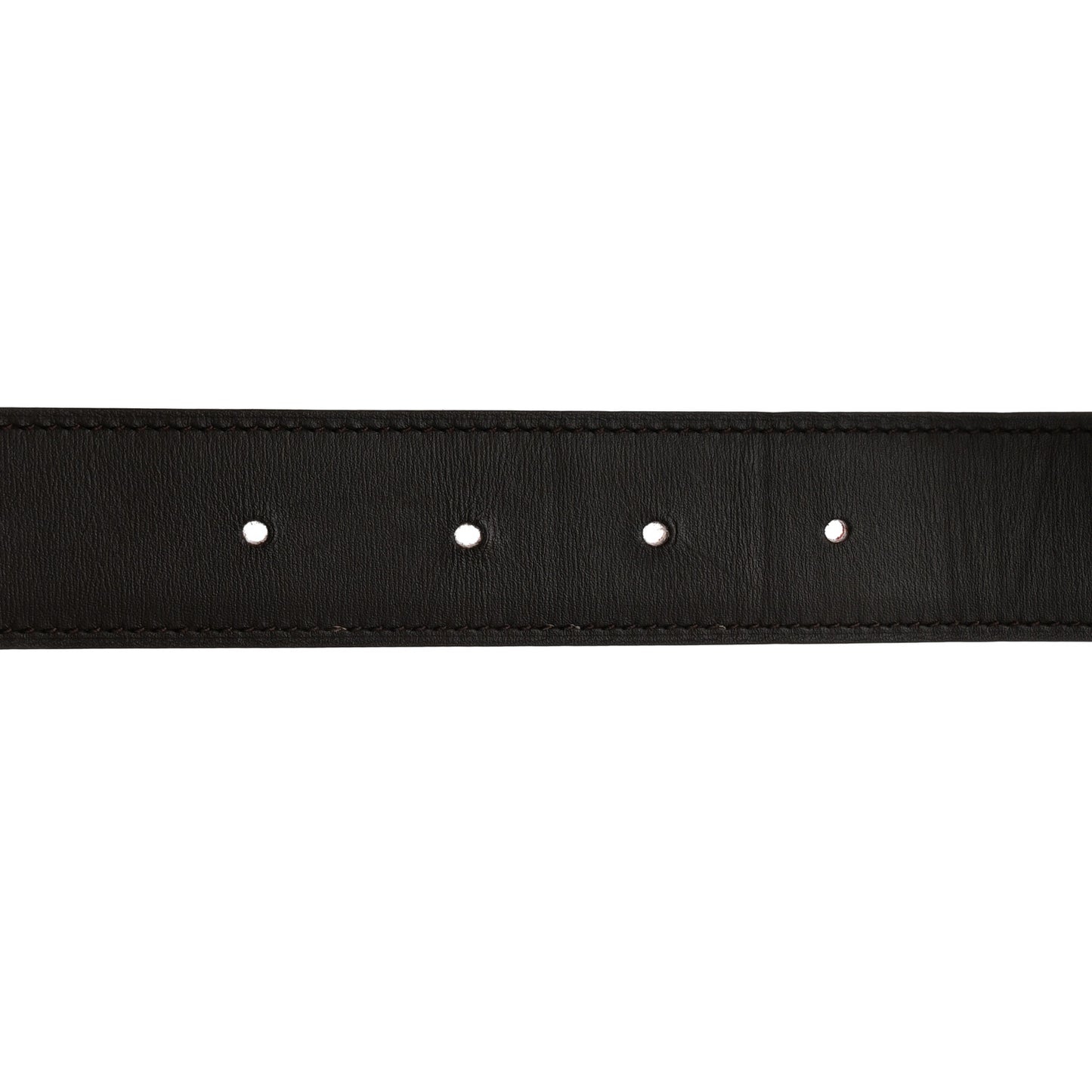 Box Togo 32mm Belt Strap 90 Rouge Casaque Chocolate