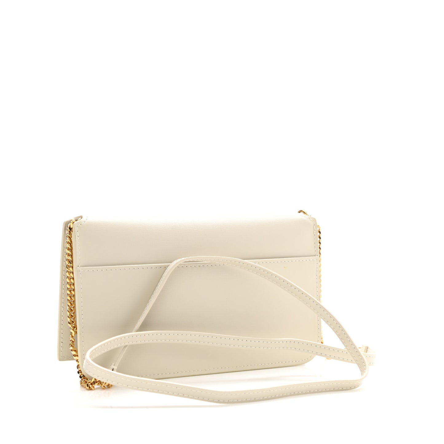 Smooth Calfskin Monogram Phone Holder Crossbody Blanc Vintage