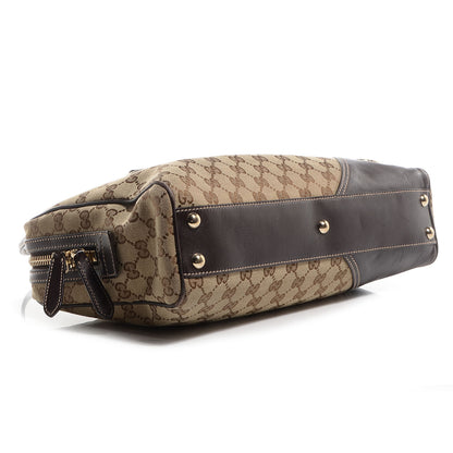 Gucci Monogram New Britt Medium Boston Brown 4 of 7