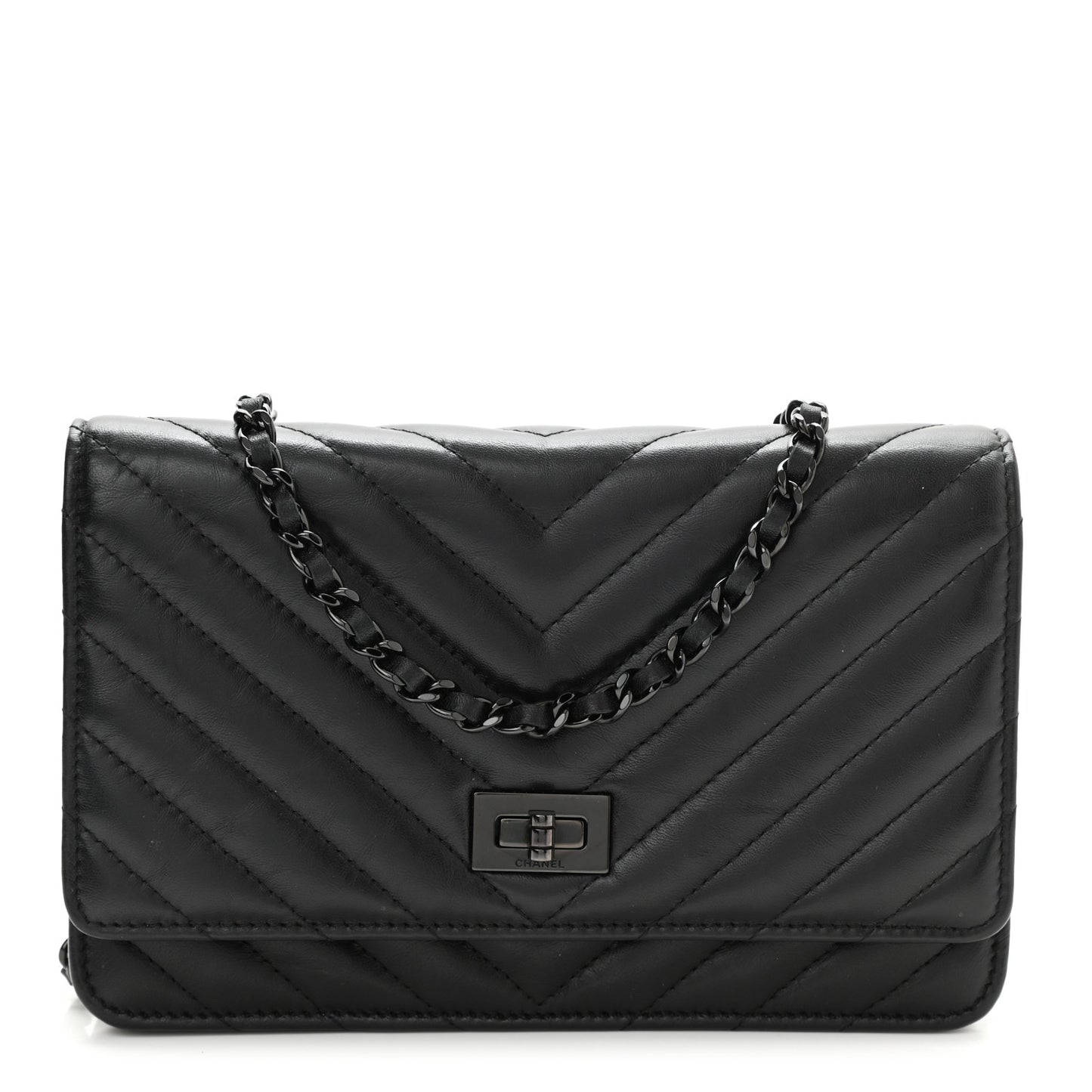 Chevron Reissue Wallet On Chain WOC So Black