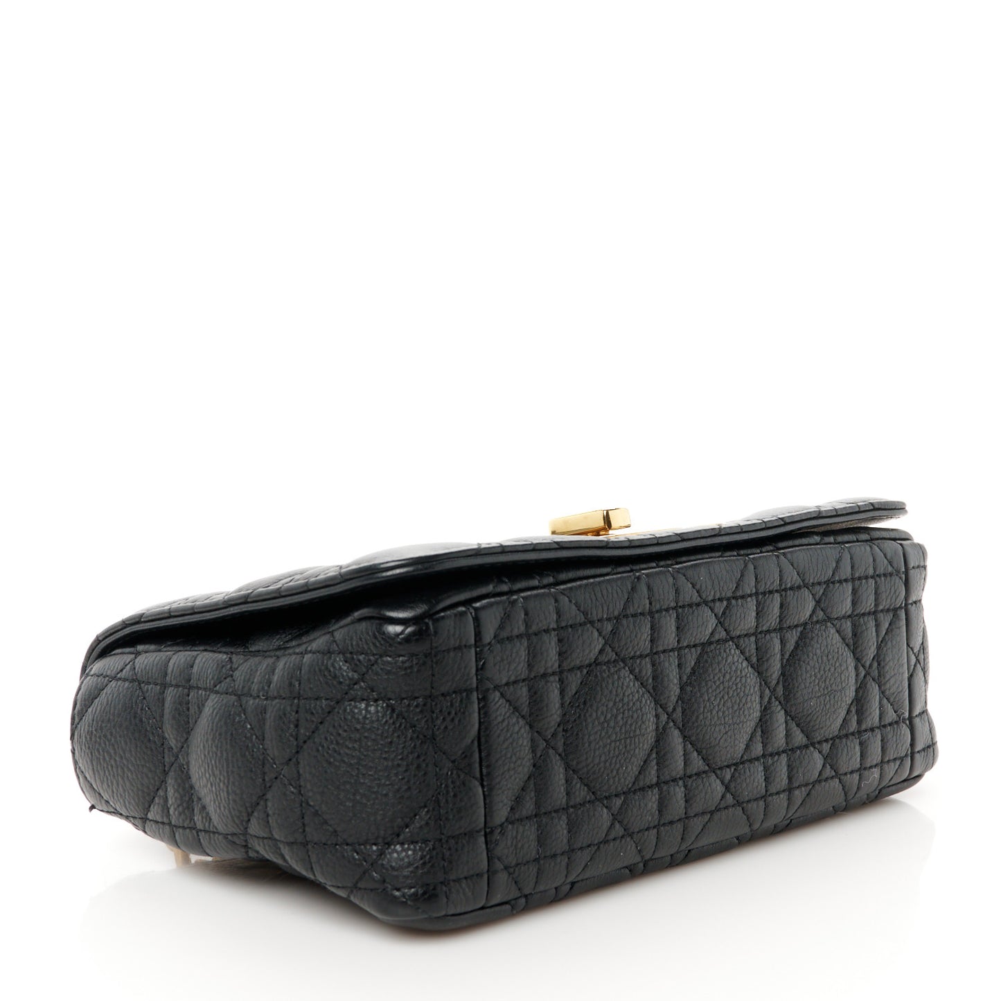 Calfskin Cannage Small Caro Bag Black