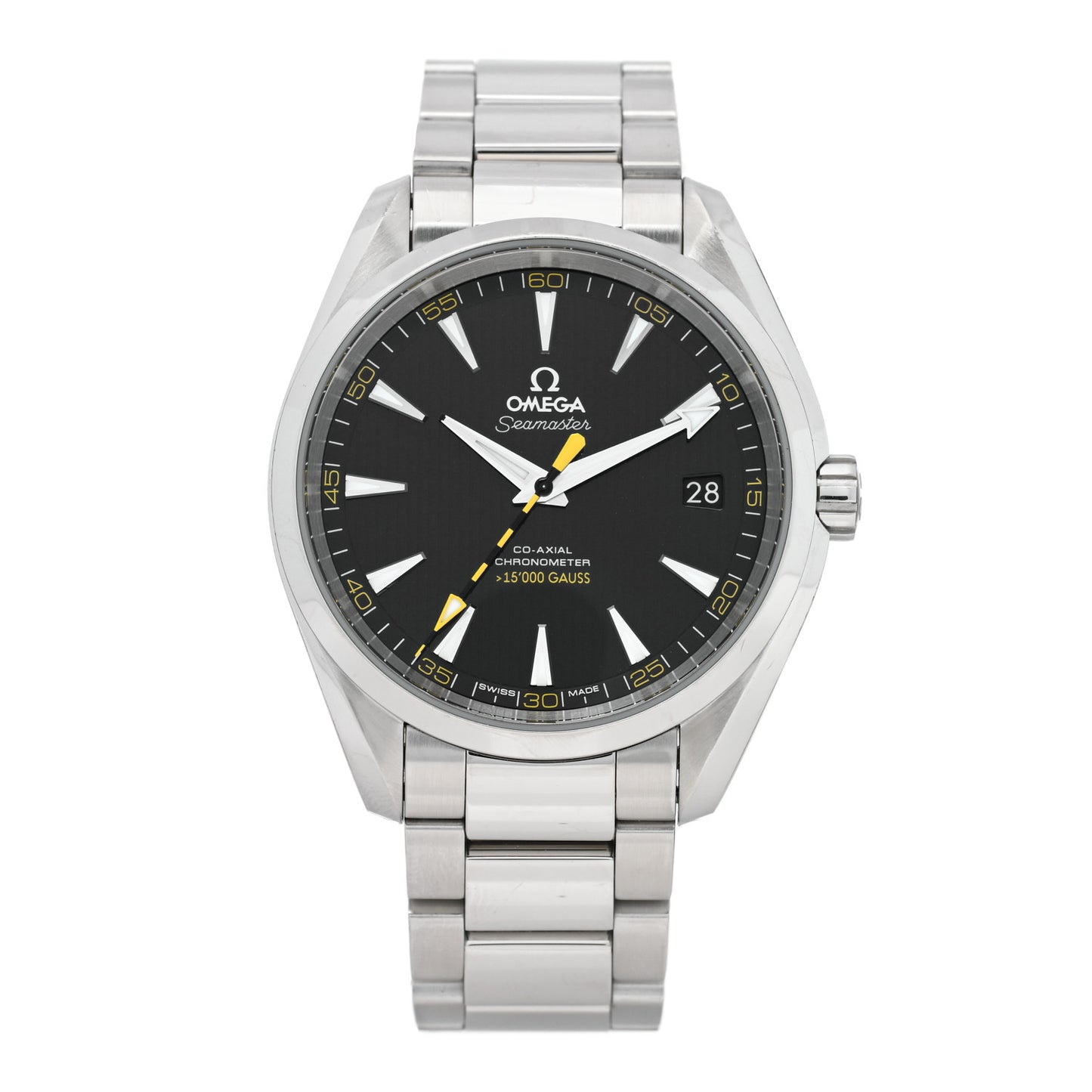 Stainless Steel 42mm Seamaster Aqua Terra 150M Co-Axial 15000 Gauss Automatic Watch Black 231.10.42.21.01.002
