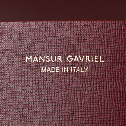 Mansur Gavriel Saffiano Small Shopping Tote Claret 6 of 9