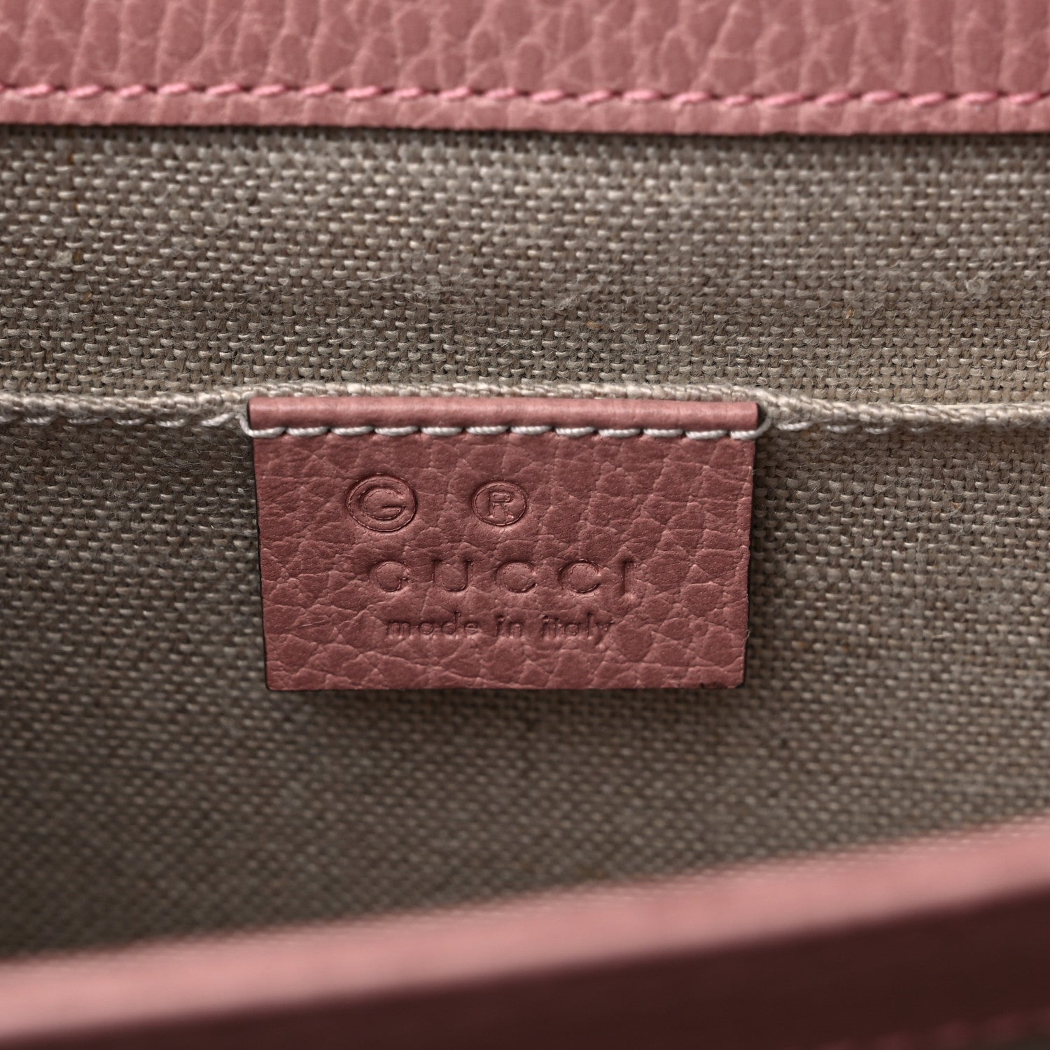 Gucci Dollar Calfskin Small Interlocking G Shoulder Bag Soft Pink 6 of 11