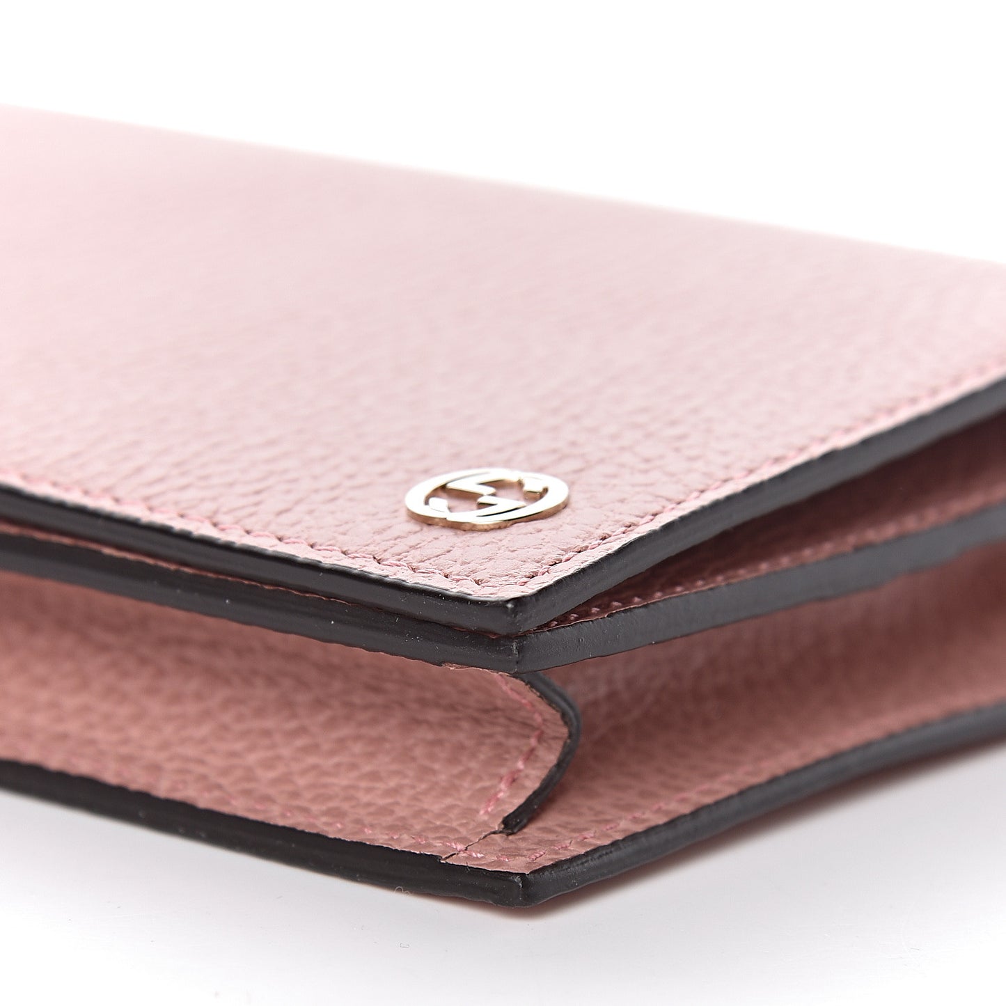 Dollar Calfskin Medium Betty Chain Wallet Soft Pink